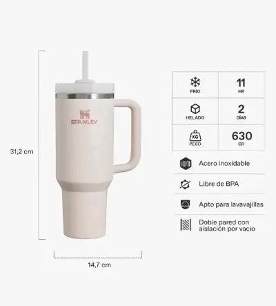 Vaso térmico Stanley de acero inoxidable 630g - miniatura 1