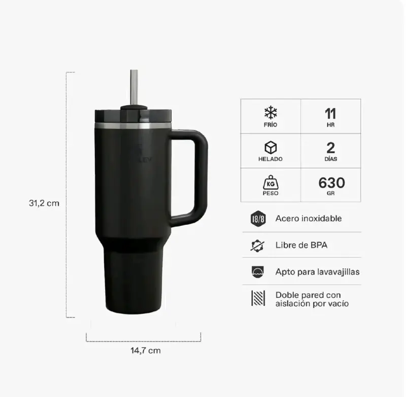 Vaso térmico Stanley de acero inoxidable 630g - 2