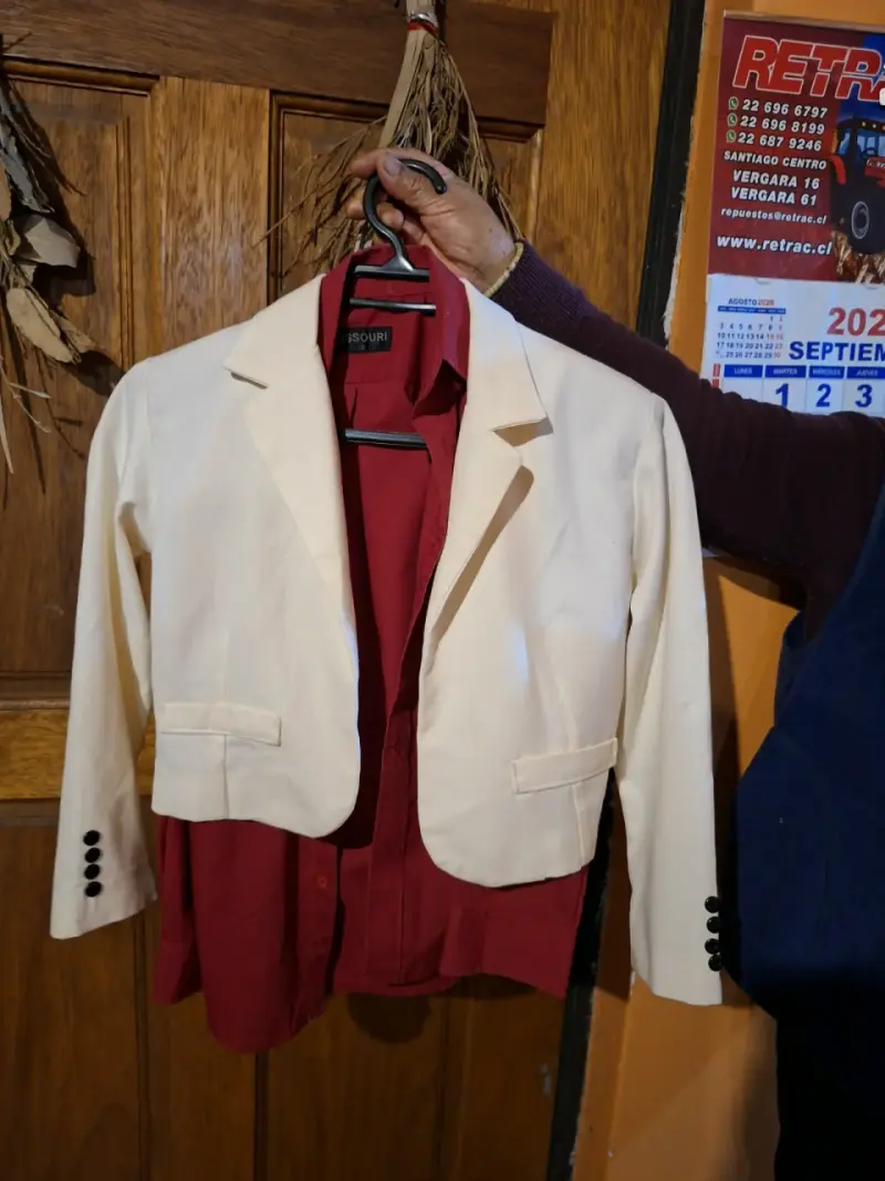 Conjunto de camisa y chaqueta huaso talla 12 - 1