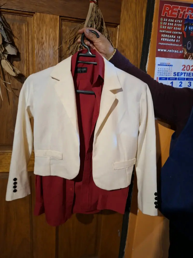 Conjunto de camisa y chaqueta huaso talla 12 - 2