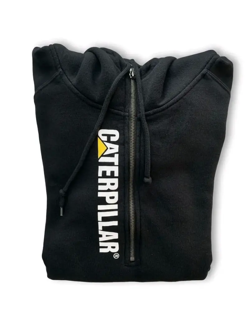 Polerón con capucha Caterpillar negro y gris talla XXL - 2