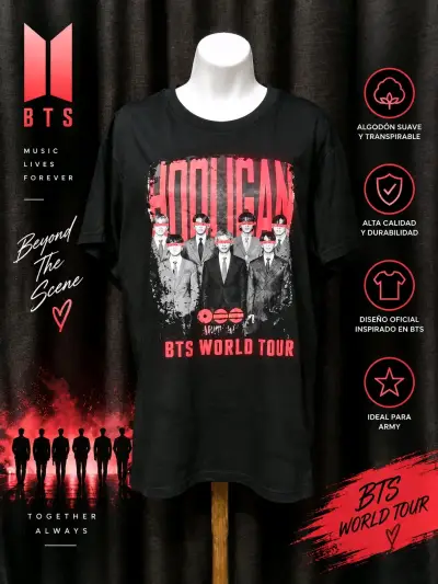 Polera negra BTS estilo Arirang - miniatura 2