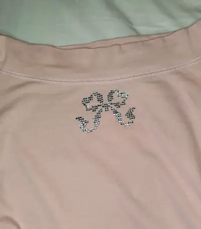 Polera Rosada Con Brillos Manga 3/4 Talla S/m - miniatura 4