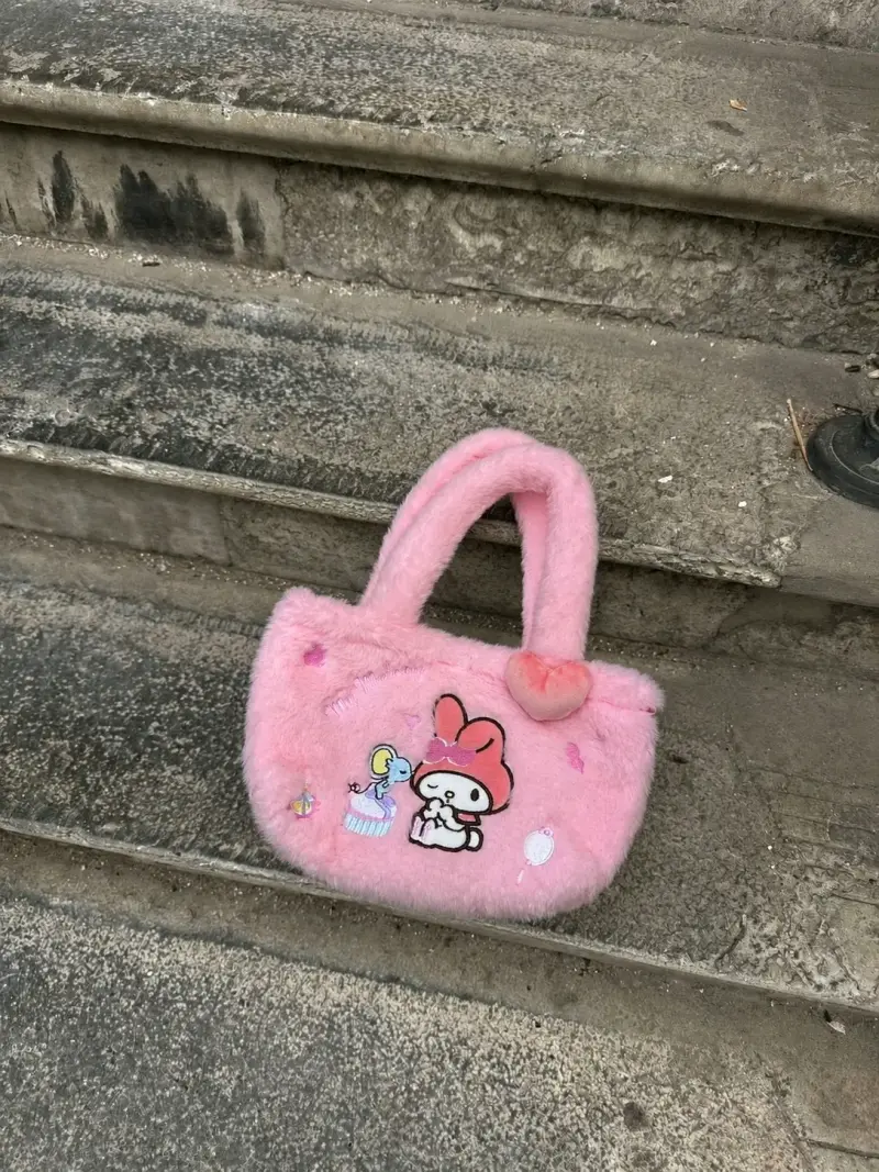 Bolso de peluche rosa My Melody - 1