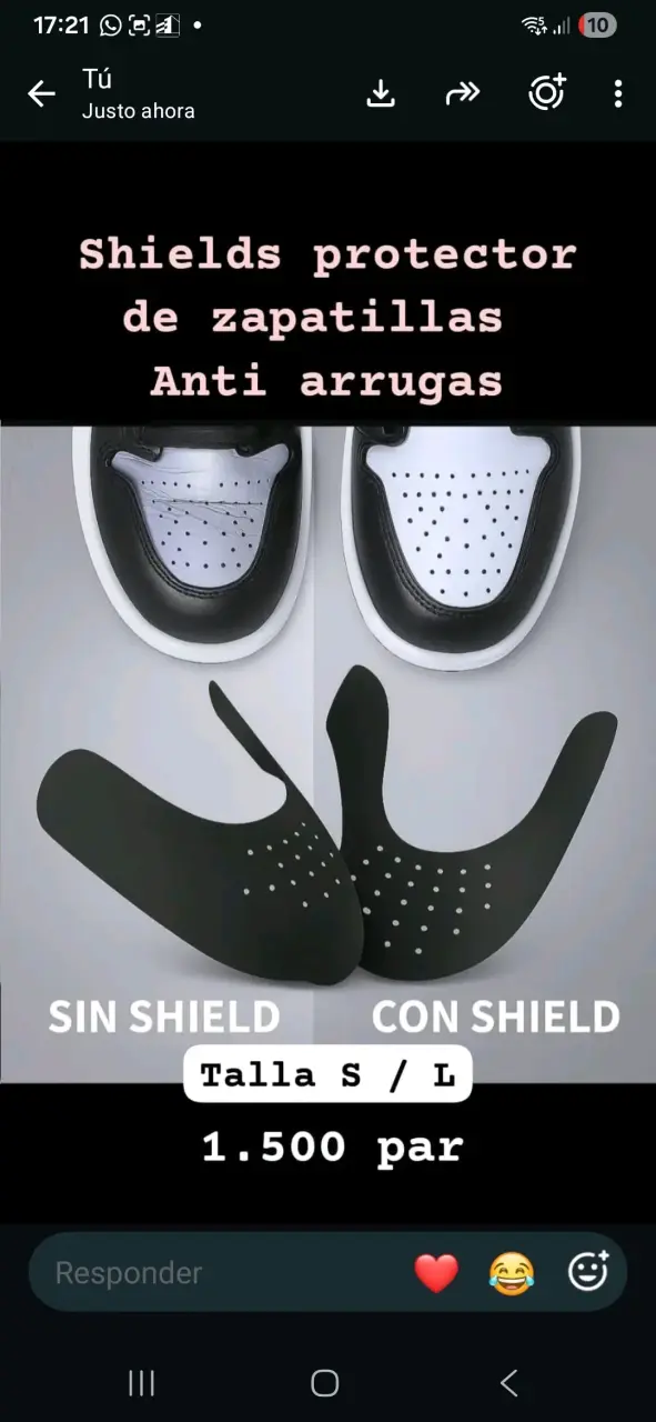 Shields protectores de zapatillas antiarrugas
