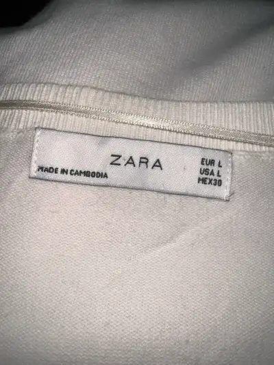 Sweater Blanco Zara - miniatura 3