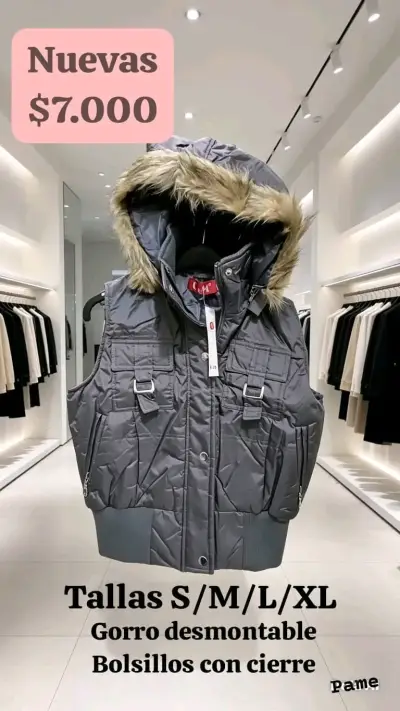 Chaqueta con gorro desmontable negro - miniatura 2