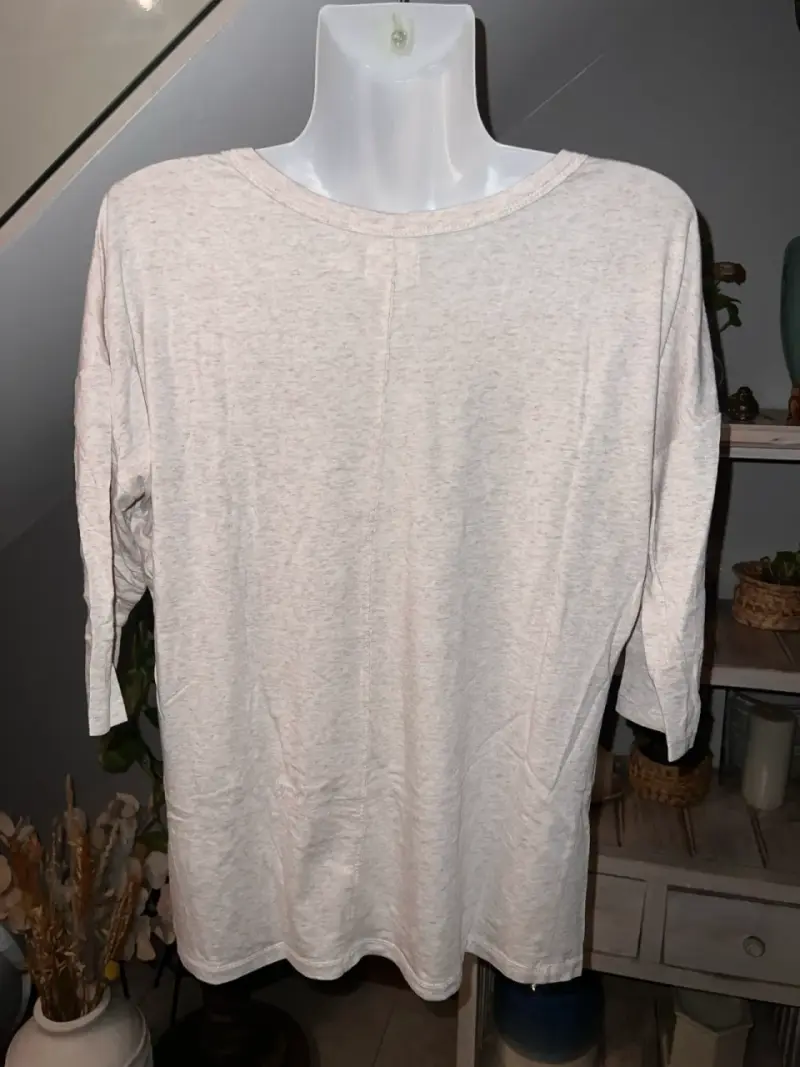 Polera Beige Manga 3/4 Umbrale Mujer - 2