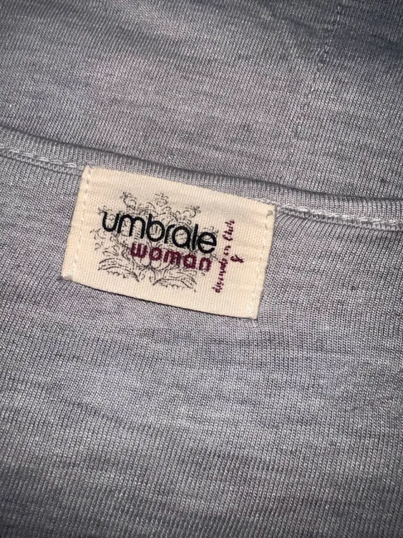 Polera gris manga 3/4 Umbrale para mujer - 4