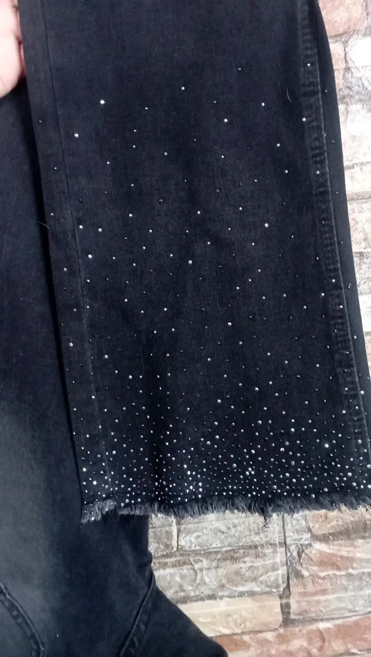 Jeans negros talla 16 con detalles brillantes Melt - 2