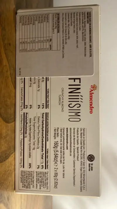 Turrón Tradicional El Almendro Finísimo 160g - miniatura 2