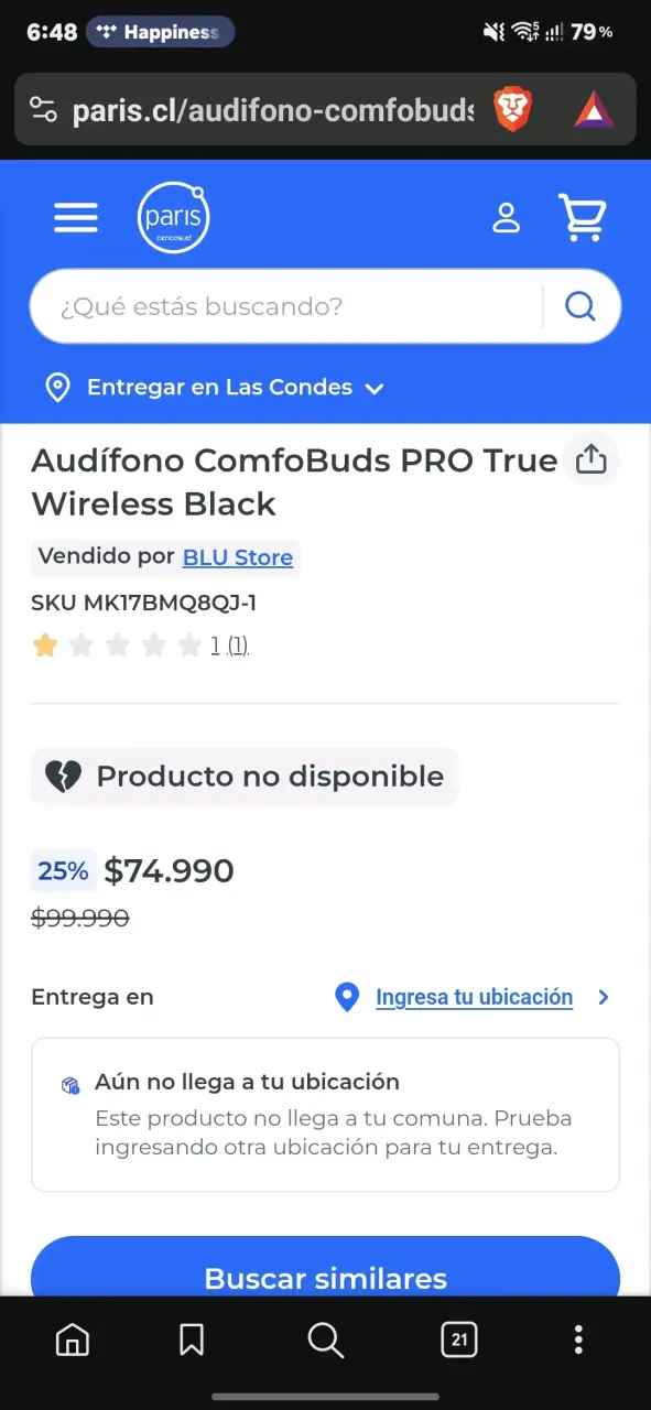 Audífonos Inalámbricos 1MORE ComfoBuds Pro Negros - 2