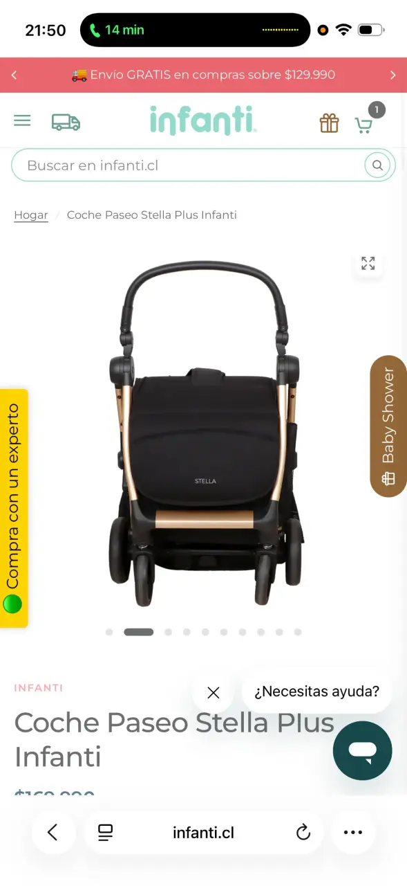 Coche de Paseo Stella Plus Infanti Negro - 2