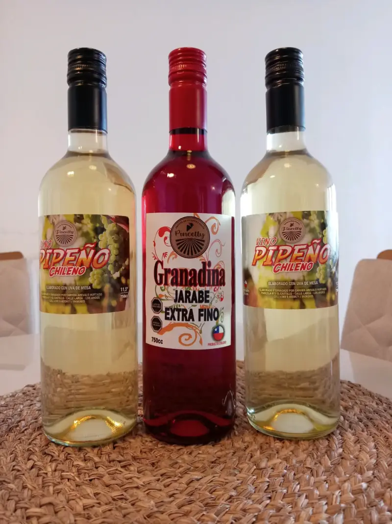 Pack de Vino Pipeño Chileno y Vino Añejo Dulce - 4
