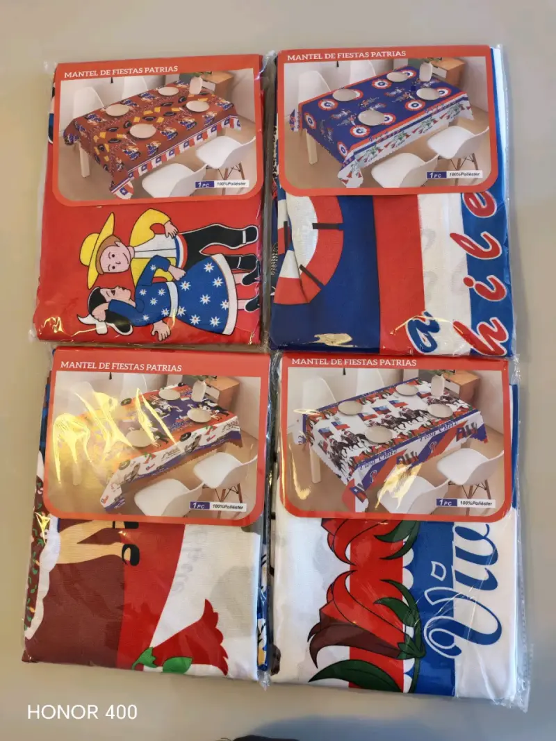 Mantel de Fiestas Patrias con diseño chileno - 6