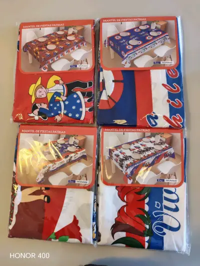Mantel de Fiestas Patrias con diseño chileno - miniatura 6