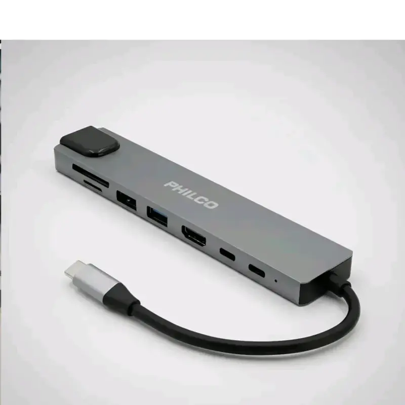 Hub USB-C Philco con múltiples puertos