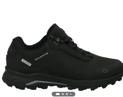 Zapatillas outdoor impermeables negras Guante - miniatura 1