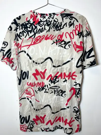 Polera Versace con diseño graffiti multicolor - miniatura 3