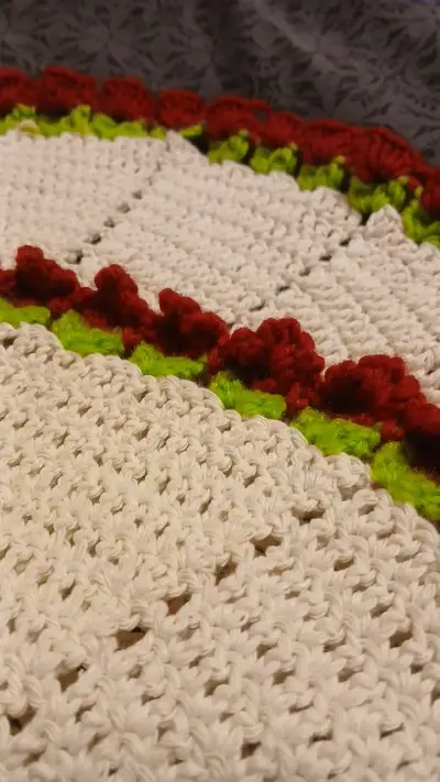 Individual redondo tejido a crochet - miniatura 3