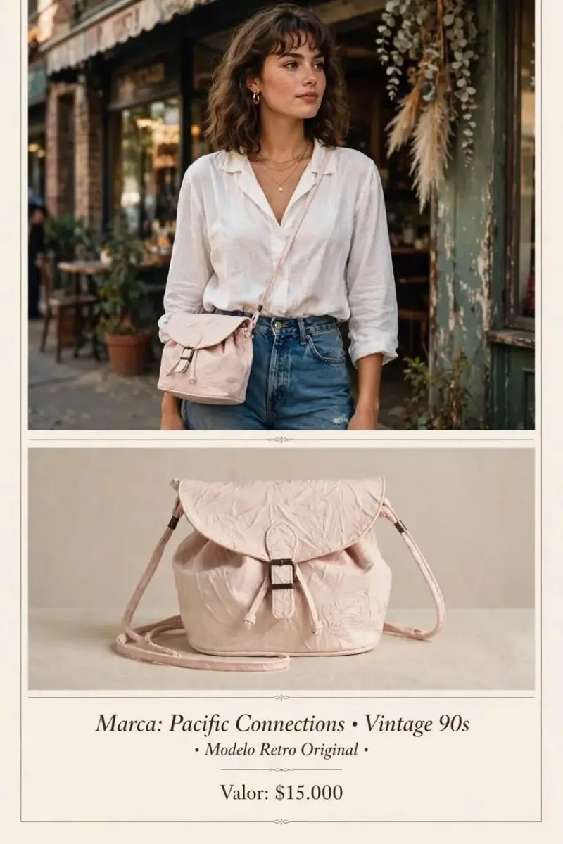 Bolso Vintage 90s Pacific Connections - 1