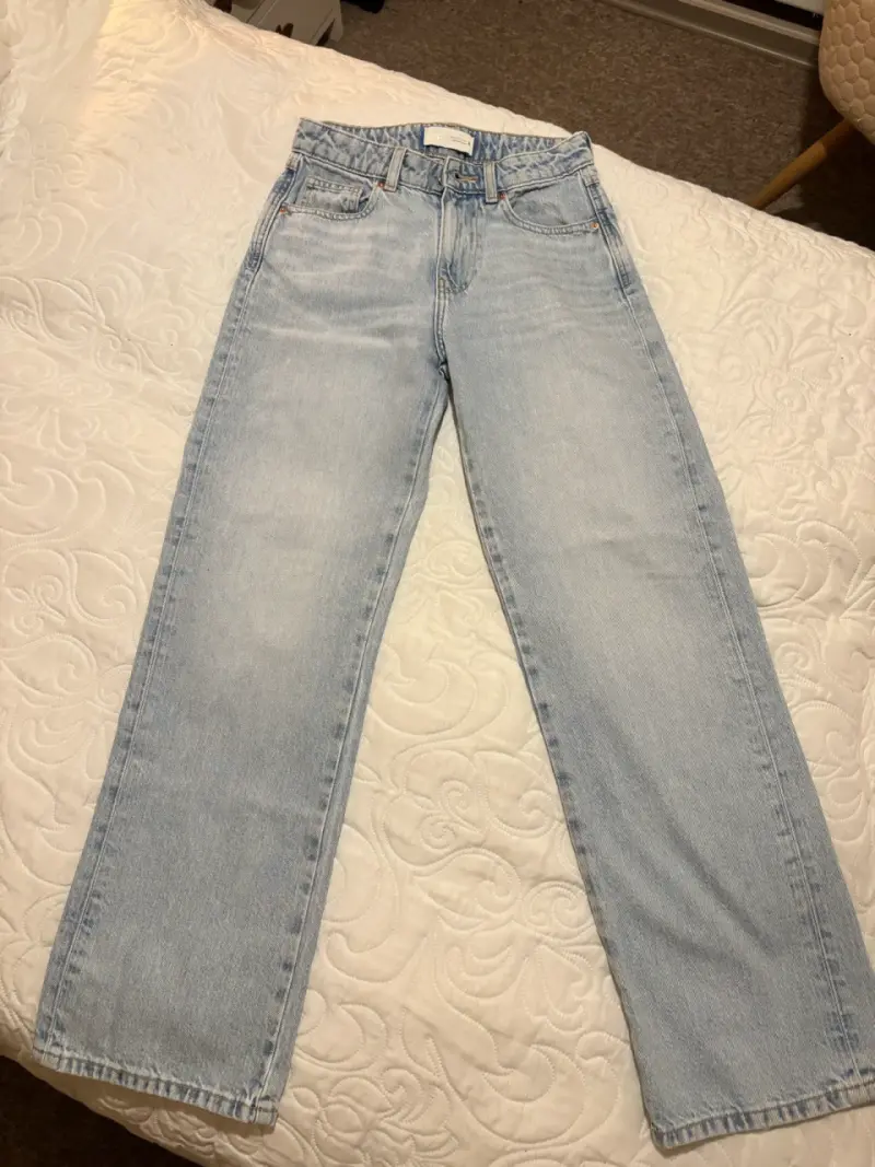 Jeans Zara recto talla 36 azul claro para mujer - 4