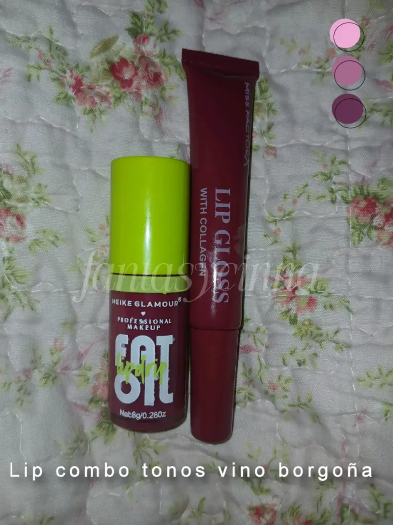 Combo de Labiales en Tonos Vino y Borgoña - 1