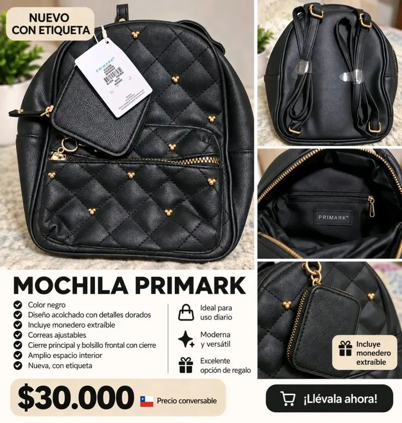 Mochila Primark de disney negra - 1