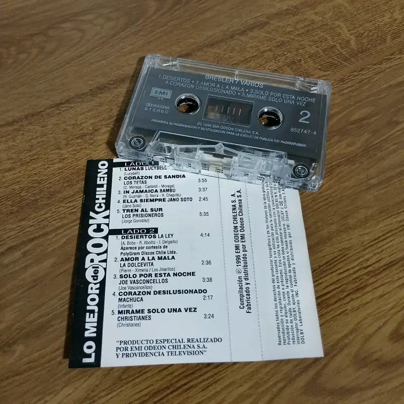 Cassette Lo Mejor del Rock Chileno Bresler - 3