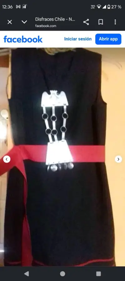 Traje baile norteño , mapuche y zapatos - miniatura 3