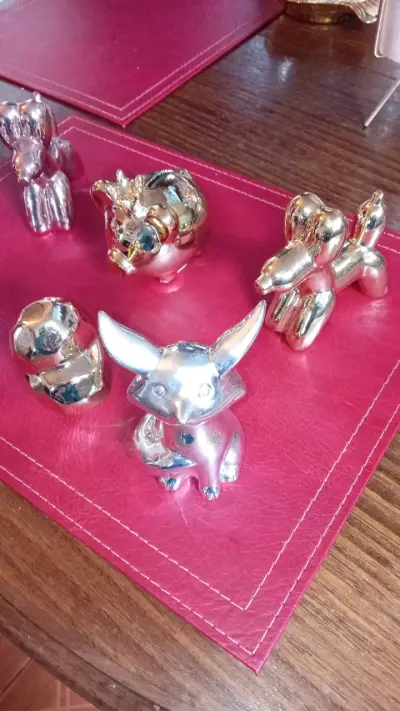 Figuras decorativas de animales metálicos - miniatura 1