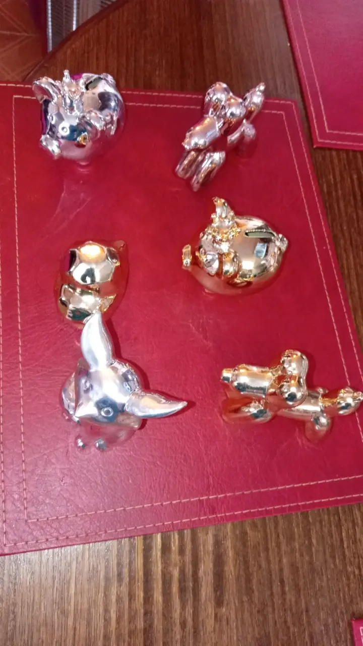 Figuras decorativas de animales metálicos - 2