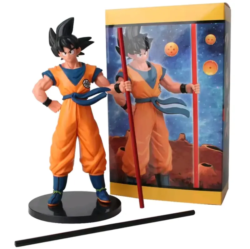 Figura de acción Goku con bastón - 1