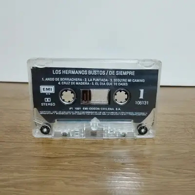 Cassette Los Hermanos Bustos De Siempre EMI 1991 - miniatura 1