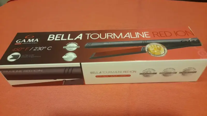 Plancha de Pelo Gama Bella Tourmaline Red Ion - 1