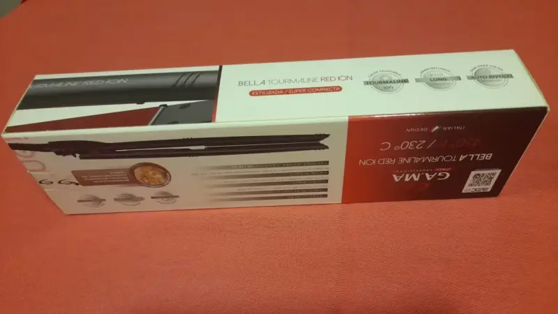 Plancha de Pelo Gama Bella Tourmaline Red Ion - 4