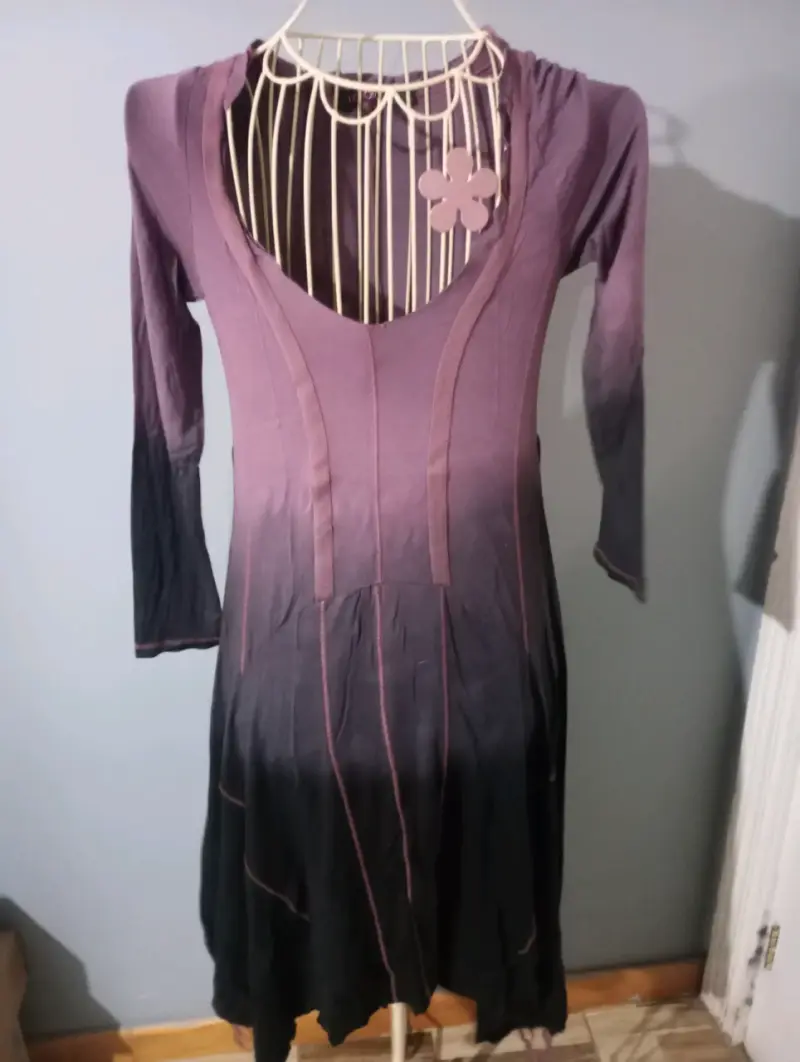Vestido Umbrale morado Manga Larga - 1