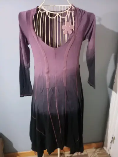 Vestido Umbrale morado Manga Larga - miniatura 1