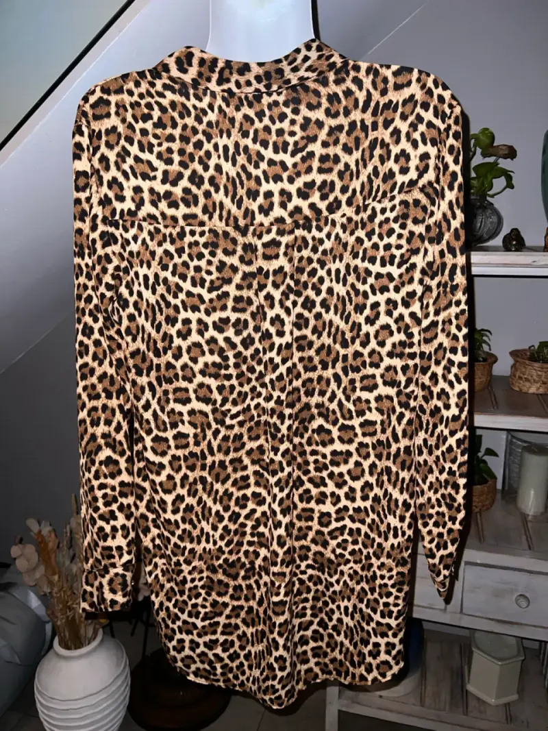 Blusa estampado leopardo Zara - 2