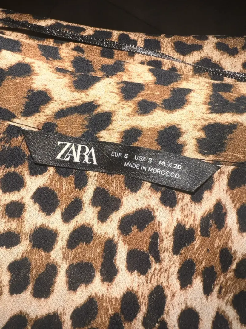 Blusa estampado leopardo Zara - 3