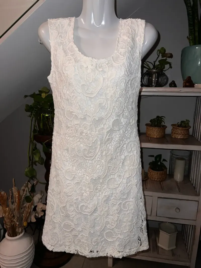 Vestido de encaje blanco Marittimo - 1