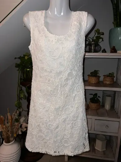 Vestido de encaje blanco  Marittimo - miniatura 1