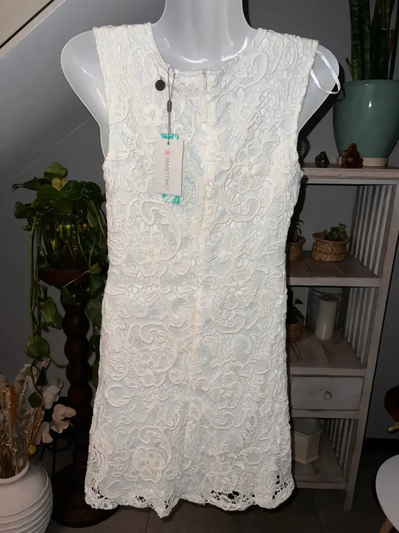 Vestido de encaje blanco Marittimo - 2