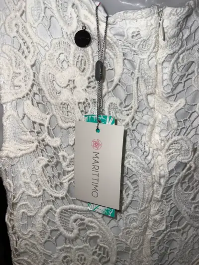 Vestido de encaje blanco  Marittimo - miniatura 3