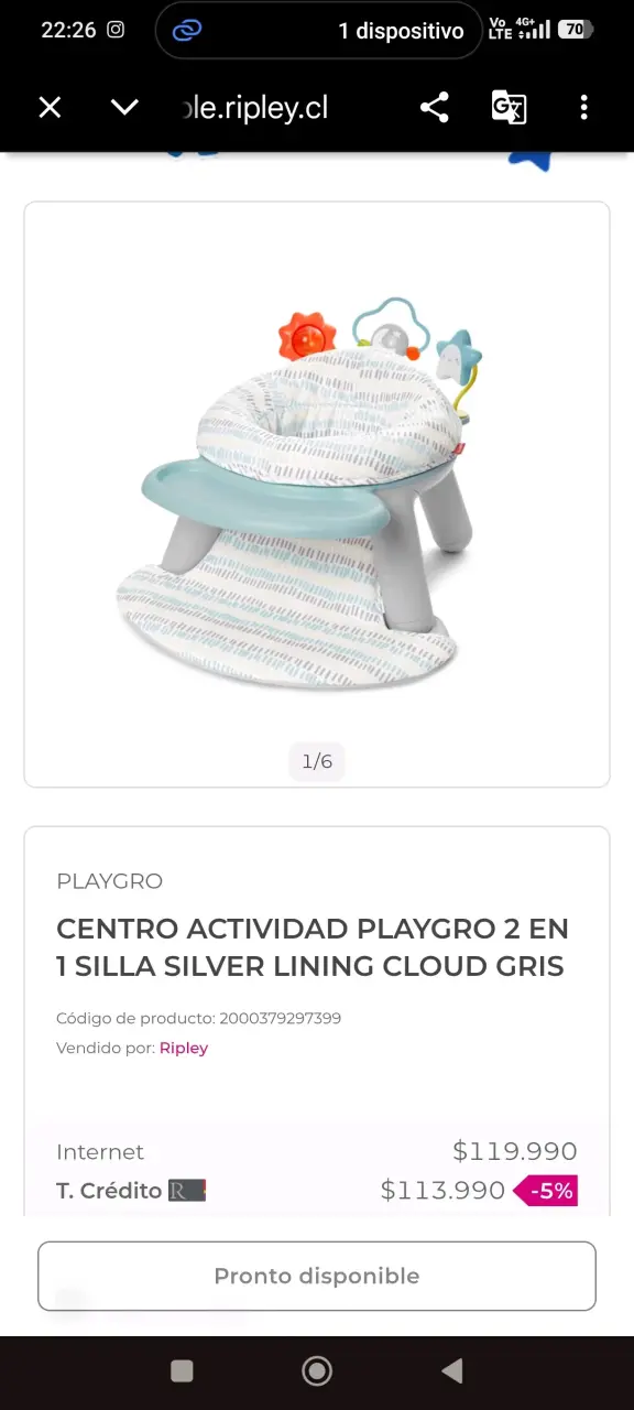Centro de Actividad Playgro 2 en 1 - 3