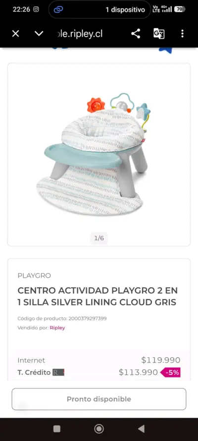 Centro de Actividad Playgro 2 en 1 - miniatura 3