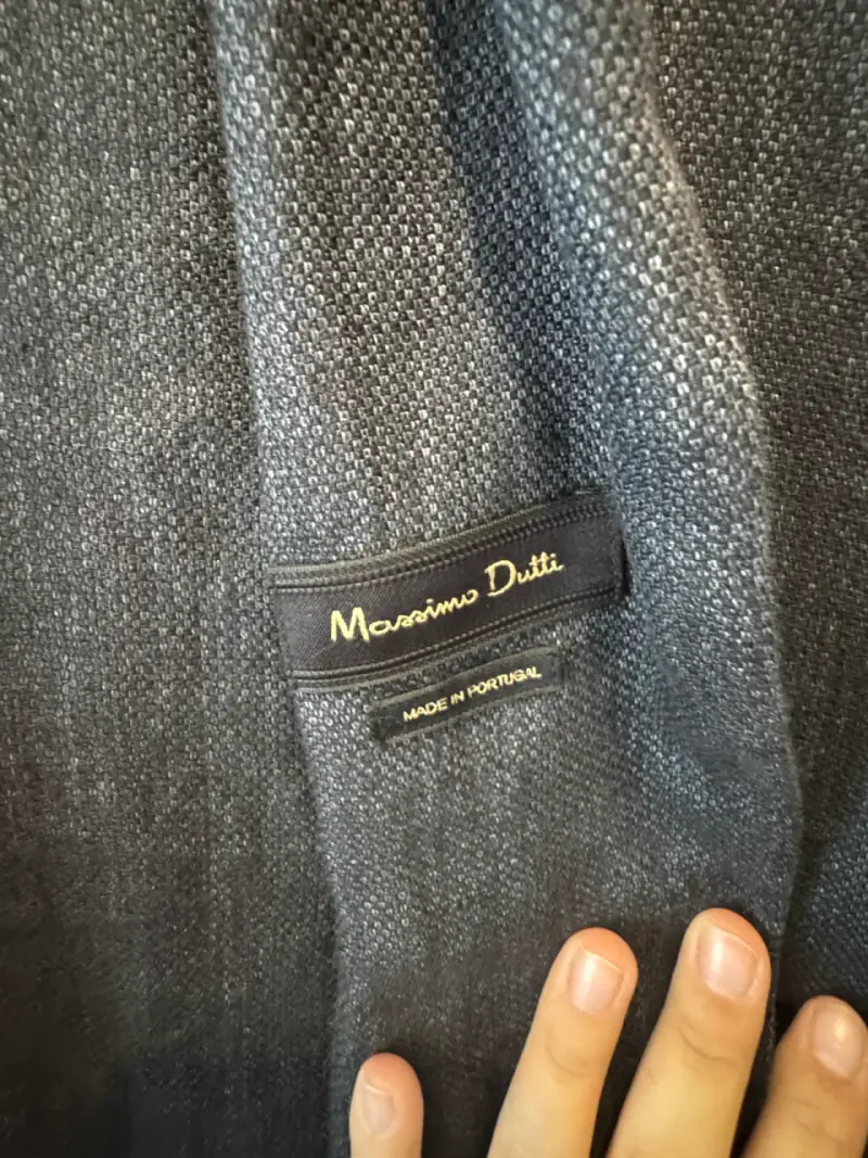 Blazer de lino gris Massimo Dutti - 2