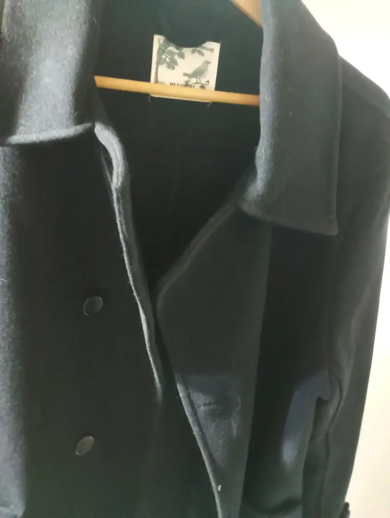 Abrigo azul elegante para mujer - 3