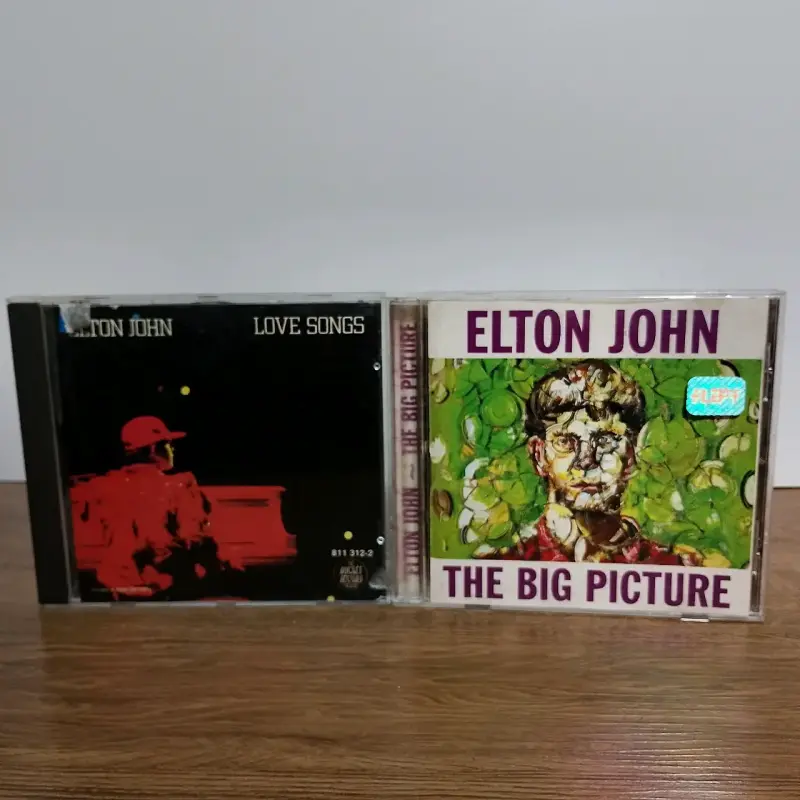 CD's de Elton John Love Songs y The Big Pictu
