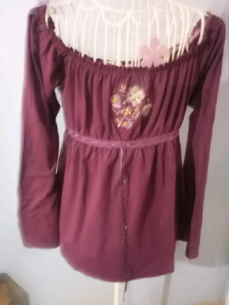 Blusa bordada morada Foster Vintage Revival - 2